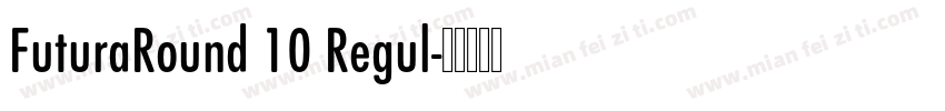 FuturaRound 10 Regul字体转换